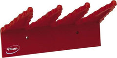 Vikan - 22 Lb, 6-1/2" Wide, 2-1/2" High, Polypropylene, Wall Bracket - 9-1/2" Long, 3 Holders - Exact Tool & Supply