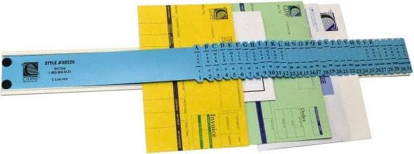 C-LINE - 23-1/2 x 2-1/2 x 5/8", Letter Size, Blue, Indexed Sorters - Has Index Tabs, 1 per Box - Exact Tool & Supply