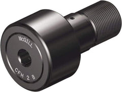 McGill - 5/8" Roller Diam x 7/16" Width, 1/4" Stud Diam x 3/4" Length, Sealed Heavy Stud Cam Follower with Hex - Steel, 5/16" Thread Length, 5/16-24 Thread, 1.22" OAL, 955 Lb Dynamic Cap, 2,480 Lb Static Cap - Exact Tool & Supply