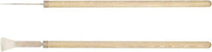 Ampco - Stiff Aluminum Bronze Alloy 1-Edge Scraper - 3" Blade Width x 8" Blade Length, Straight Handle - Exact Tool & Supply