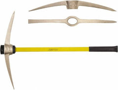Ampco - 123 oz Head Railroad Pick - 37" OAL, Fiberglass - Exact Tool & Supply