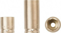 Ampco - 1/2" Drive 20mm Standard Nonsparking Impact Socket - 6 Points - Exact Tool & Supply