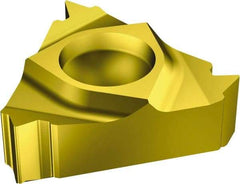 Sandvik Coromant - 166 Internal Right Hand 14 UN Laydown Threading Insert - Grade 1020, TiN Coated Carbide, 6.35mm Inscribed Circle - Exact Tool & Supply