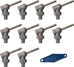 Loc-Line - 1/8" Hose Inside Diam x 5/32" Nozzle Diam, High-Pressure Coolant Hose Nozzle - NPT, for Use with Loc-Line Modular Hose System, 10 Pieces - Exact Tool & Supply