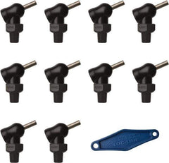 Loc-Line - 1/8" Hose Inside Diam x 5/32" Nozzle Diam, High-Pressure Coolant Hose Nozzle - NPT, for Use with Loc-Line Modular Hose System, 10 Pieces - Exact Tool & Supply