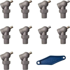 Loc-Line - 1/4" Hose Inside Diam x 5/32" Nozzle Diam, High-Pressure Coolant Hose Nozzle - NPT, for Use with Loc-Line Modular Hose System, 10 Pieces - Exact Tool & Supply