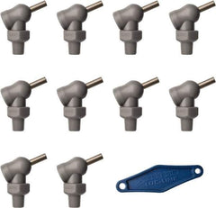 Loc-Line - 1/8" Hose Inside Diam x 5/32" Nozzle Diam, High-Pressure Coolant Hose Nozzle - NPT, for Use with Loc-Line Modular Hose System, 10 Pieces - Exact Tool & Supply