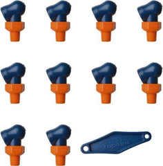 Loc-Line - 1/8" Hose Inside Diam x 5/32" Nozzle Diam, High-Pressure Coolant Hose Nozzle - NPT, for Use with Loc-Line Modular Hose System, 10 Pieces - Exact Tool & Supply