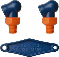 Loc-Line - 1/8" Hose Inside Diam x 1/16" Nozzle Diam, High-Pressure Coolant Hose Nozzle - NPT, for Use with Loc-Line Modular Hose System, 2 Pieces - Exact Tool & Supply