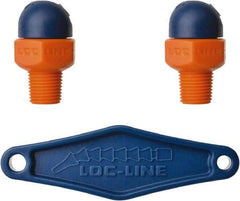 Loc-Line - 1/8" Hose Inside Diam x 5/32" Nozzle Diam, High-Pressure Coolant Hose Nozzle - NPT, for Use with Loc-Line Modular Hose System, 2 Pieces - Exact Tool & Supply