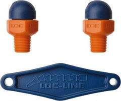 Loc-Line - 1/8" Hose Inside Diam, High-Pressure Coolant Hose Nozzle - NPT, for Use with Loc-Line Modular Hose System, 2 Pieces - Exact Tool & Supply
