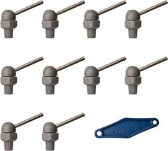 Loc-Line - 1/8" Hose Inside Diam, High-Pressure Coolant Hose Nozzle - NPT, for Use with Loc-Line Modular Hose System, 10 Pieces - Exact Tool & Supply