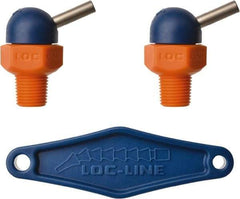 Loc-Line - 1/8" Hose Inside Diam x 1/16" Nozzle Diam, High-Pressure Coolant Hose Nozzle - NPT, for Use with Loc-Line Modular Hose System, 2 Pieces - Exact Tool & Supply