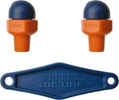 Loc-Line - 1/8" Hose Inside Diam, High-Pressure Coolant Hose Nozzle - NPT, for Use with Loc-Line Modular Hose System, 2 Pieces - Exact Tool & Supply