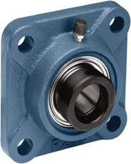 Tritan - 1-1/2" ID, 5.12" OAL x 2.32" OAH 4-Bolt Flange - 4,069 Lb Static Cap, 6,632 Lb Dyn Cap, 4.02" Btw Mnt Hole Ctrs, 0.94" Base-to-Ctr Ht, Cast Iron/Steel - Exact Tool & Supply