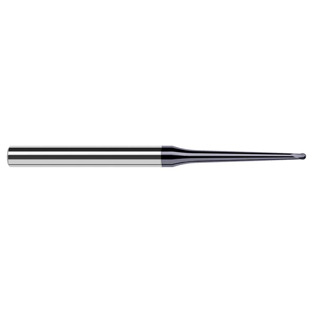 Harvey Tool - Ball End Mills; Mill Diameter (Inch): 5/64 ; Mill Diameter (Decimal Inch): 0.0780 ; Number of Flutes: 2 ; Length of Cut (Inch): 1/16 ; Length of Cut (Decimal Inch): 0.0620 ; Material: Solid Carbide - Exact Tool & Supply