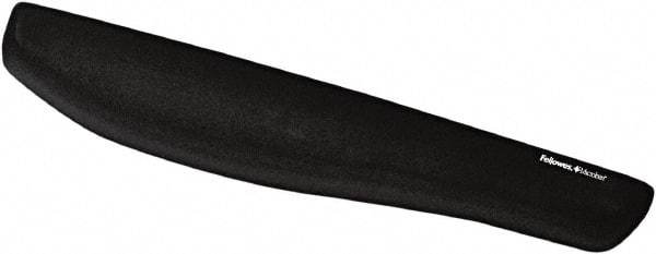 FELLOWES - Black Keyboard Wrist Rest - Use with Keyboard - Exact Tool & Supply