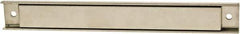 Mag-Mate - 126 Max Pull Force Lb, 12" Long x 1-1/2" Wide x 5/8" Thick, Rectangular Channel, Ceramic Fixture Magnet - 300°F Max Operating Temp, Grade 8 Ceramic, Stainless Steel Housing - Exact Tool & Supply