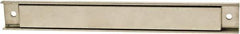 Mag-Mate - 50 Max Pull Force Lb, 12" Long x 1-1/2" Wide x 11/32" Thick, Rectangular Channel, Ceramic Fixture Magnet - 300°F Max Operating Temp, Grade 8 Ceramic, Stainless Steel Housing - Exact Tool & Supply