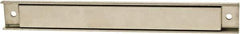 Mag-Mate - 42 Max Pull Force Lb, 4.2" Long x 1" Wide x 9/16" Thick, Rectangular Channel, Ceramic Fixture Magnet - 300°F Max Operating Temp, Grade 8 Ceramic, Stainless Steel Housing - Exact Tool & Supply