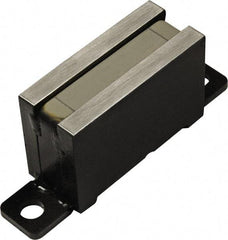 Mag-Mate - 80 Max Pull Force Lb, 3-1/4" Long x 7/8" Wide x 1-3/8" Thick, End Mount, Ceramic Fixture Magnet - 480°F Max Operating Temp, Grade 8 Ceramic, Steel Housing - Exact Tool & Supply