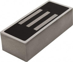 Mag-Mate - 150 Max Pull Force Lb, 4-1/2" Long x 1-7/8" Wide x 1-1/4" Thick, End Mount, Ceramic Fixture Magnet - 300°F Max Operating Temp, Grade 8 Ceramic, Aluminum Housing - Exact Tool & Supply