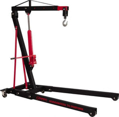 Sunex Tools - 4,000 Lb Load Capacity, Steel Folding Engine Crane - 4' Span - Exact Tool & Supply