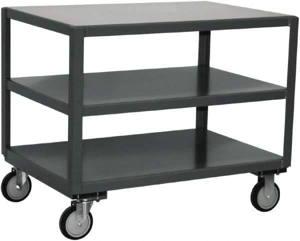 Jamco - Heavy Duty Transporter Mobile Table - Steel, Gray, 30" Long x 72" Deep x 30" High - Exact Tool & Supply