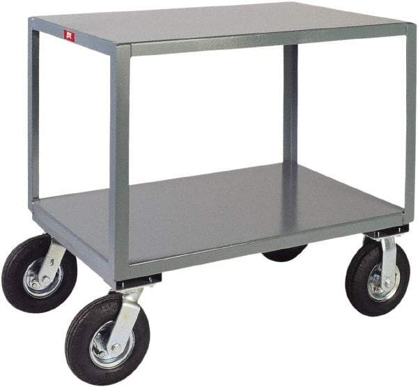Jamco - Heavy Duty Irregular Surface Transporter Mobile Table - Steel, Gray, 30" Long x 72" Deep x 34" High - Exact Tool & Supply