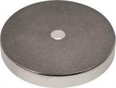 Mag-Mate - 1-1/2" Long x 1-1/2" Diam x 1/8" High, 1 Mounting Hole, 45 Poles, Ring Neodymium Rare Earth Holding Magnet - 33.7 Lb Average & 67.3 Lb Max Pull Force, 1/8 Mounting Hole, Through Hole Style, 180°F Max Operating Temp - Exact Tool & Supply