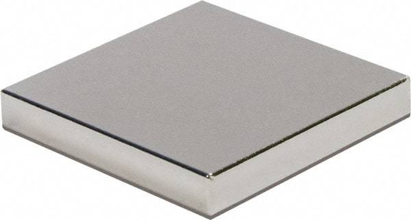 Mag-Mate - 1" Long x 1" Wide x 1/8" High, 24 Poles, Rectangular Neodymium Rare Earth Holding Magnet - 20 Lb Average & 39.8 Lb Max Pull Force, 180°F Max Operating Temp - Exact Tool & Supply