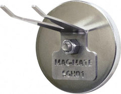 Mag-Mate - 190 Lb Max Pull Force, 1/2" Overall Height, 4-29/32" Diam, Ceramic Cup Magnet - Magnetic Spray Gun Holder Style, Chrome Plated - Exact Tool & Supply
