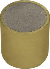 Mag-Mate - 1/2" Diam x 1/2" High, 0.23 Lb Average & 0.45 Lb Max Pull Force, Brass Alnico Shielded Magnet - 800°F Max Operating Temp, 0.032" Wall Thickness, Grade 5 Alnico - Exact Tool & Supply