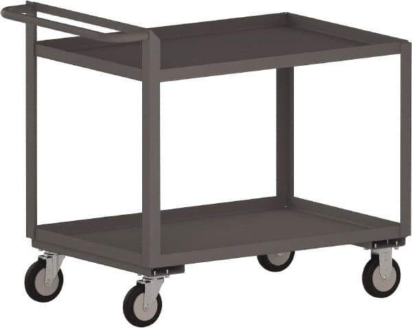 Jamco - 1,200 Lb Capacity, 30" Wide x 36" Long x 30" High Standard Utility Cart - 2 Shelf, Steel - Exact Tool & Supply