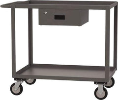 Jamco - 1,200 Lb Capacity, 30" Wide x 48" Long x 39" High Service Cart - 2 Shelf, Steel - Exact Tool & Supply
