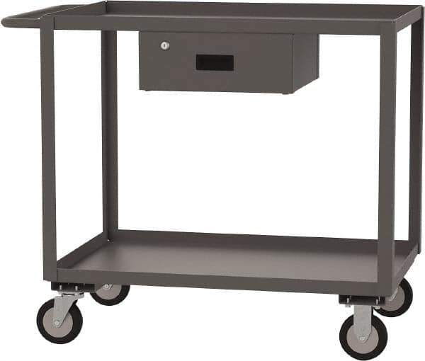 Jamco - 1,200 Lb Capacity, 36" Wide x 24" Long x 39" High Service Cart - 2 Shelf, Steel - Exact Tool & Supply