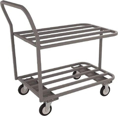 Jamco - 1,200 Lb Capacity, 24" Wide x 36" Long x 27" High Tubular Frame Cart - 2 Shelf, Steel - Exact Tool & Supply