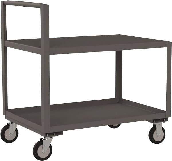 Jamco - 1,200 Lb Capacity, 24" Wide x 30" Long x 27" High Standard Utility Cart - 2 Shelf, Steel - Exact Tool & Supply