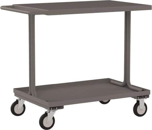 Jamco - 1,200 Lb Capacity, 24" Wide x 36" Long x 35" High Standard Utility Cart - 1 Shelf, Steel - Exact Tool & Supply