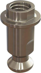 Jergens - M5 Round Head Hardened Steel Clamp Cylinder Pressure Point - For ZPS, 10mm High x 10mm Wide - Exact Tool & Supply