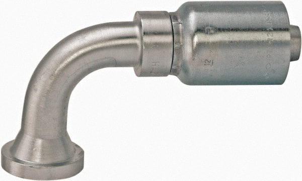 Parker - Hydraulic Hose Fittings & Couplings; Type: SAE Code 61 Flange Head, 90 Degree Elbow Medium Drop ; Hose Diameter: 1-1/4 (Inch); Hose Size: -20 ; Pressure Rating: 5000 ; Thread Size: 1-1/2 ; Material: Steel - Exact Tool & Supply