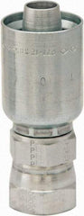 Parker - 1-7/8-12 JIC Steel Hydraulic Hose Female JIC 37° Swivel & Straight Fitting - 5,000 psi, -24 Hose Size, 1 1/2" Hose Diam, Series 77 - Exact Tool & Supply