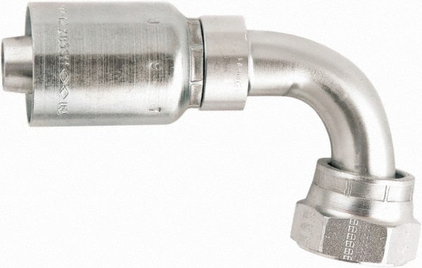 Parker - Hydraulic Hose Fittings & Couplings; Type: Female Seal-Lok Swivel Short Drop 90 Degree Elbow ; Hose Diameter: 5/8 (Inch); Hose Size: -10 ; Pressure Rating: 6000 ; Thread Size: 1-14 ; Thread Type: SAE O-Ring Straight Thread - Exact Tool & Supply