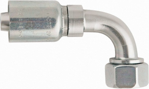Parker - Hydraulic Hose Fittings & Couplings; Type: Female Metric S, 24 Degree Cone Swivel 90 Degree Elbow ; Hose Diameter: 3/4 (Inch); Hose Size: -12 ; Pressure Rating: 6000 ; Thread Size: M36X2 ; Thread Type: Metric - Exact Tool & Supply