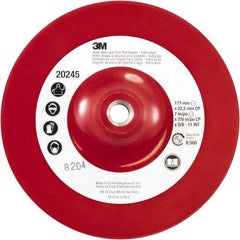 3M - 7" Diam Hook & Loop Disc Backing Pad - Extra Hard Density, 8,500 RPM - Exact Tool & Supply