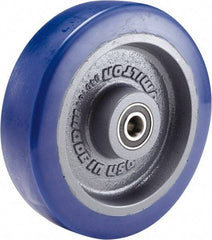 Hamilton - 8 Inch Diameter x 2 Inch Wide, Polyurethane Mold on to Cast Iron Center Caster Wheel - 2,700 Lb. Capacity, 3-1/4 Inch Hub Length, 3/4 Inch Axle Diameter, Sealed Precision Ball Bearing - Exact Tool & Supply