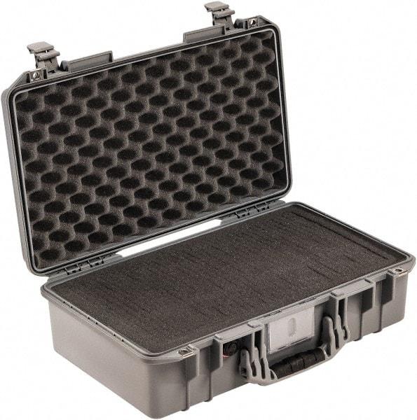 Pelican Products, Inc. - 13-31/32" Wide x 7-31/64" High, Aircase w/Foam - Silver - Exact Tool & Supply