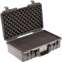 Pelican Products, Inc. - 13-31/32" Wide x 7-31/64" High, Aircase w/Foam - Silver - Exact Tool & Supply