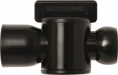 Loc-Line - 10 Piece, 1/2" ID Coolant Hose Female NPT Valve - Female to Female Connection, Acetal Copolymer Body, NPT, Use with Loc-Line Modular Hose Systems - Exact Tool & Supply