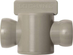 Loc-Line - 10 Piece, 3/4" ID Coolant Hose In-Line Check Valve - Female to Ball Connection, Acetal Copolymer Body, Unthreaded, Use with Loc-Line Modular Hose Systems - Exact Tool & Supply